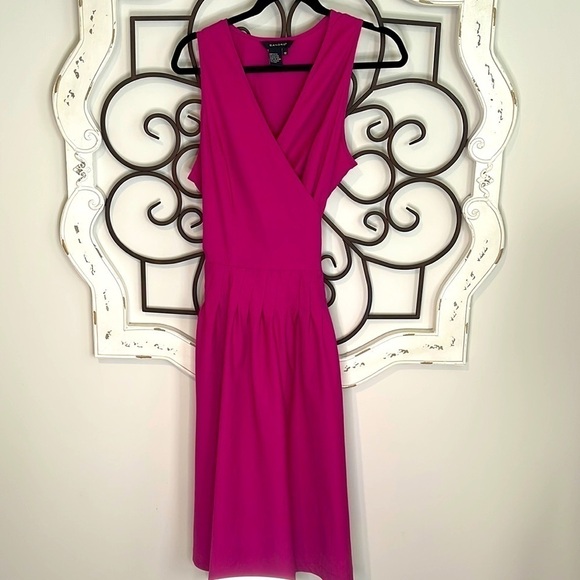 SANDRO POPLIN WRAP DRESS PINK SIZE 12 - Picture 2 of 10